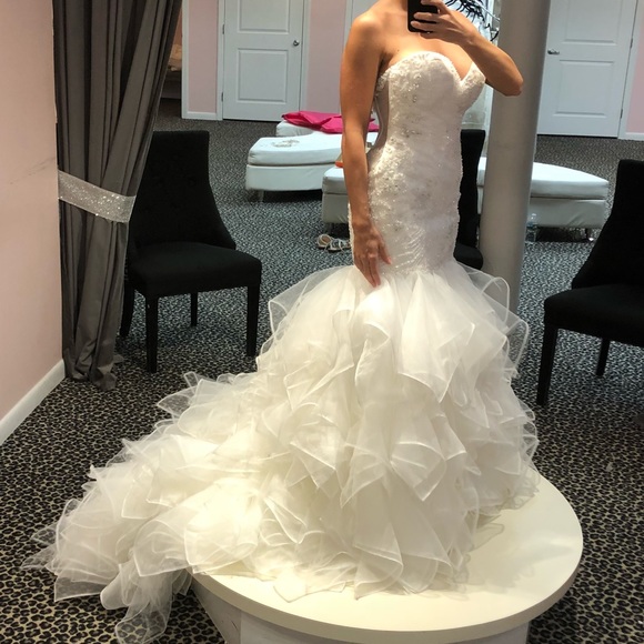 Matthew Christopher Wedding Gown NEW NEVER USED - Picture 4 of 8